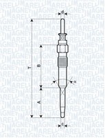 GlüHkerze Magneti Marelli 062900039304 FüR BMW E65 E90 E61 E92 E67 E60 E46 E87