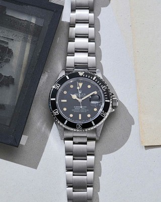 Rolex Submariner Date 168000 Stahl 40mm Schwarz Gut Ohne Box/Papiere 1986