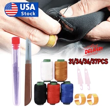 31/34/36/37PCS Big Eye Steel Needles Set US