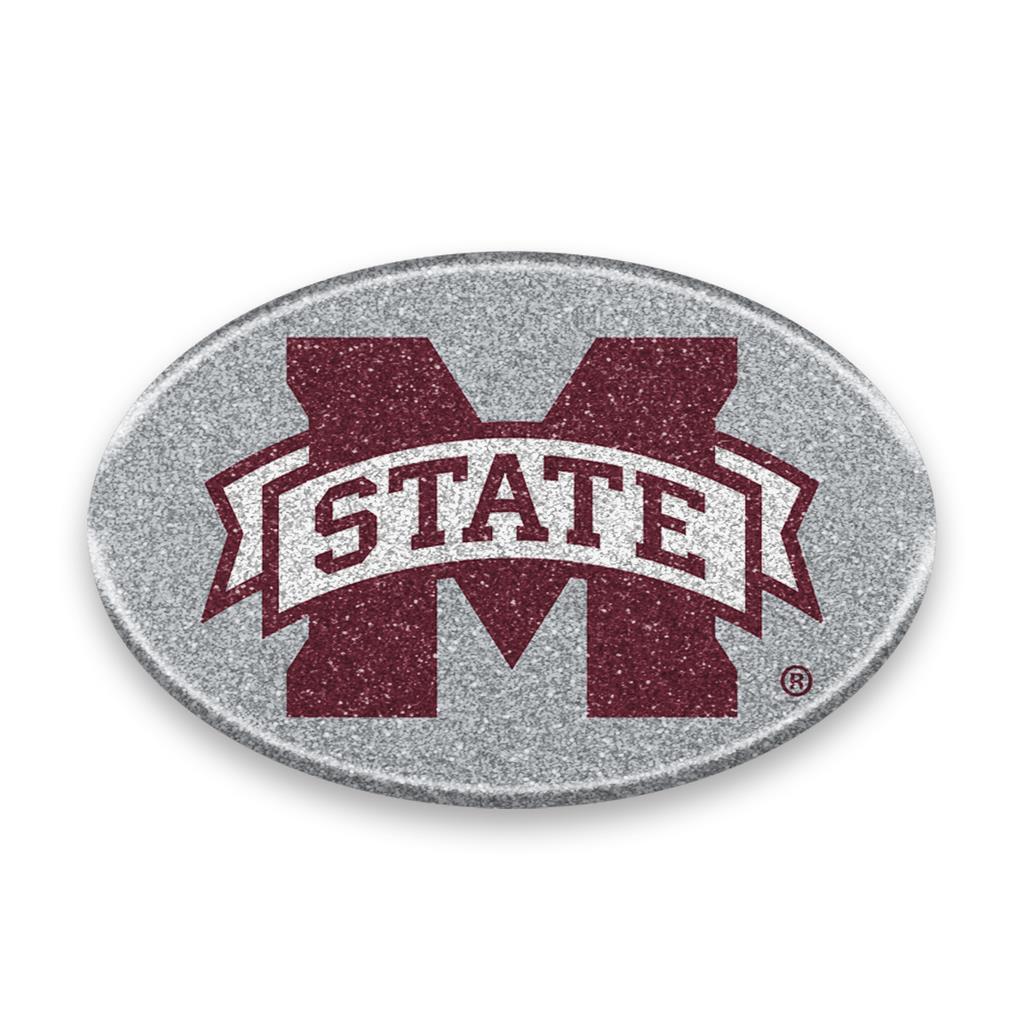 Mississippi State Bulldogs Oval Color Bling Auto Emblem [NEW] Car ...