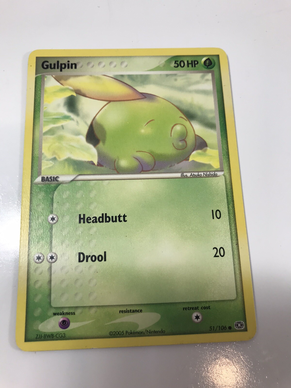 Gulpin 51/106 Ex Emerald Common Pokemon CARD TCG 2005 Nintendo NM
