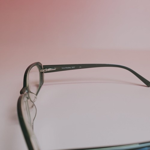 Vera Bradley 3007 Blue Nantucket Navy eyeglasses geometric frame oval lenses N16 - Picture 9 of 10