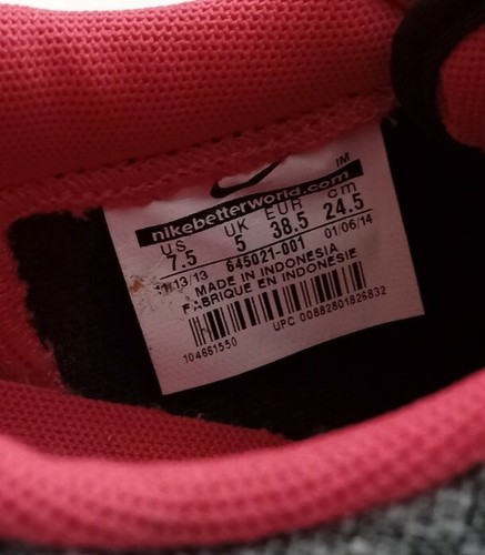 Nike Womens Blazer Low TXT 645021-001 Black Gray Running Shoes Sneakers Size 7.5 - Picture 10 of 10