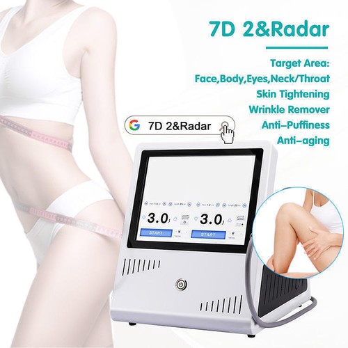 7D Hifu Anti-aging Facial Lifting Machine Body Slimming +7Pcs Cartridges Trolley - Bild 3 von 21