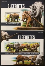 Sao Tome - Elephants / Animals / Fauna - Timbres / Stamps  MNH** 2J