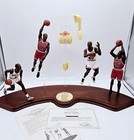Danbury Mint Michael Jordan 4 Figurine Display Lifetime Achievement in Box Coa
