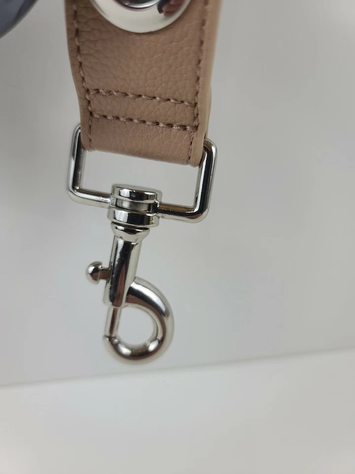 INC Grommet Interchangeable PURSE STRAP Tan Beige With Silver Studs - Image 3 of 3