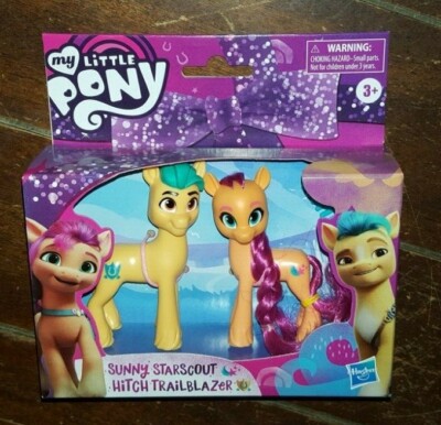 My Little Pony: SUNNY STARSCOUT & HITCH TRAILBLAZER 3'' Figures! (2021, Hasbro) 