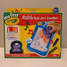 2011 Crayola My First Musical Rub Art Station - Washable - New, Sealed, 24 Month
