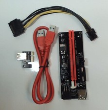 PCI-E 1X to 16X Riser 6 Pin for Video/Graphics Card PCE164P-N08 VER009S EL098 