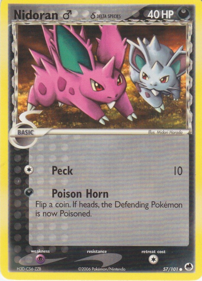 Nidoranm 57/101 Dragon Frontiers for sale | eBay