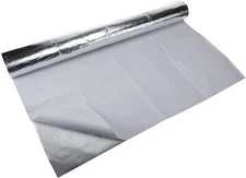 Aluminized Heat Shield Thermal Barrier Adhesive Backed Fiberglass Sheet 36x48 in
