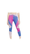 NWT Nike Women's Small Sculpt Icon Clash Seamless Abstract 7/8 Training Tights