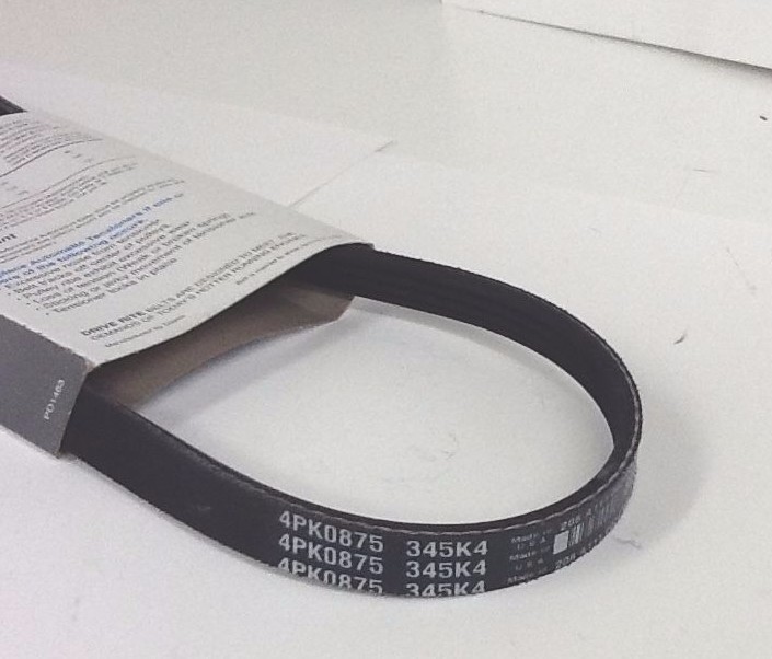 Drive Rite 5040345DR Serpentine V-Ribbed Belt 345K4DR 4PK0875 | eBay