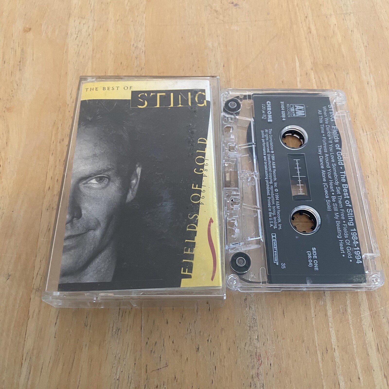 The Best Of Sting Cassette Tape Us Version Different  Track Listing/Order Import