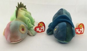 rainbow iguana beanie baby value