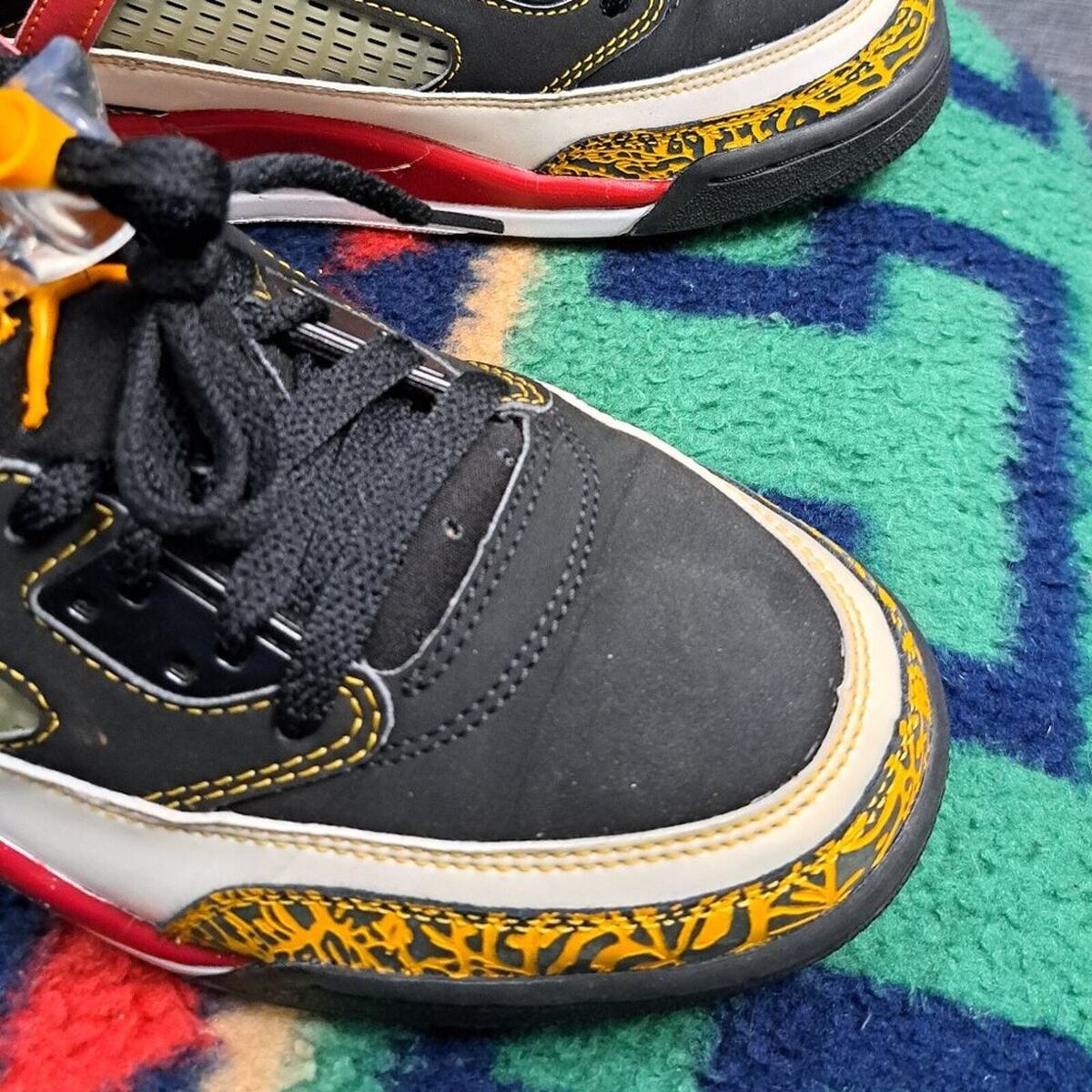 Nike Air Jordan Spizike Retro Kings County Mens Black Red SZ Nike Air Jordan Spizike Retro Kings County Mens Black Red SZ