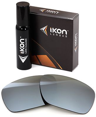Polarized IKON Iridium Replacement Lenses For Oakley Dispatch 1 Silver Mirror