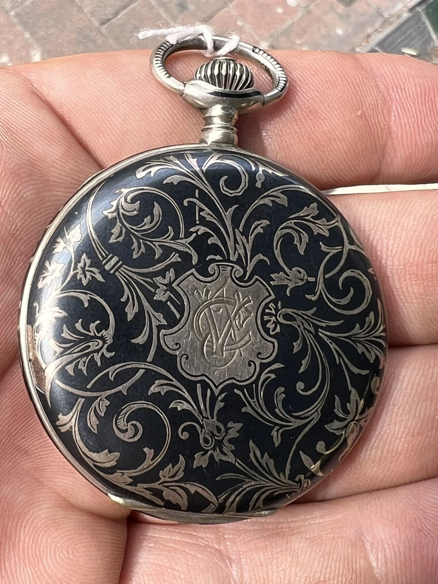 Niello clearance pocket watch