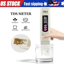 Handheld Water Quality Hardness Purity Digital LCD Meter 0-9990 PPM TDS TDS-3