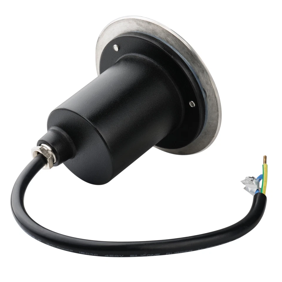 Bodeneinbauleuchte Bodeneinbaustrahler IP67 EDELSTAHL GU10 LED 230V Flach Rund - Bild 2 von 4