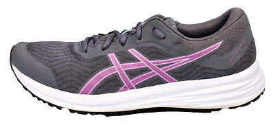 Asics Patriot 12 Gray Grape Running Shoes Sneakers Womens Size 11  1012A705