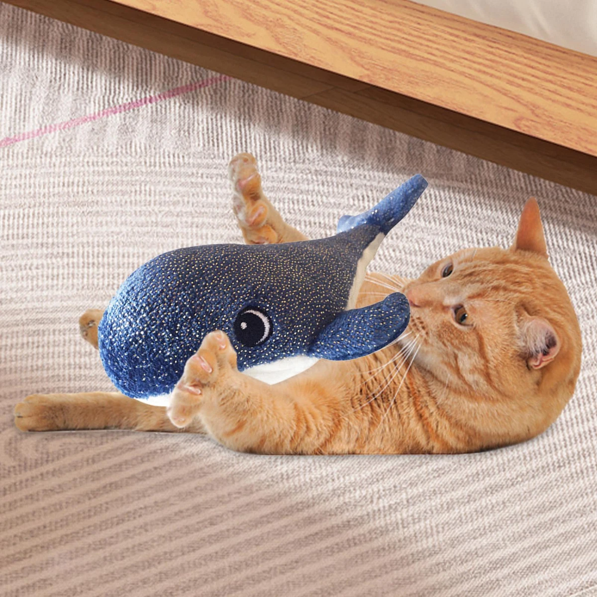 Flopping Cat Toy Wiggle Toy for Indoor Exercise Moving Cat KICKER