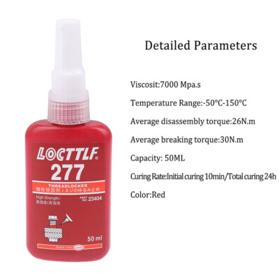 50ml 277 Retaining Compound Thread Locker Adhesive Glue Multi-purpose Use