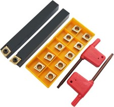 12mm Shank Indexable Carbide Turning Tool Insert Holder Set SCACR SCACL withCCMT