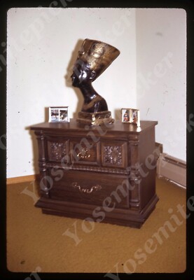 SL97 Original Slide 1970's San Francisco apartment interior retro