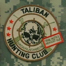 DAESH WHACKER US ADVISORS SP OPS SEAL SAS JTF velkrö PATCH: Taliban Hunting Club