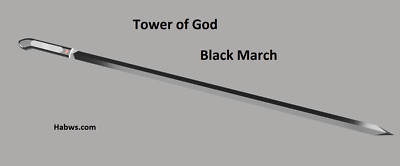 Tower of God Black March Bam Cosplay Prop Sword