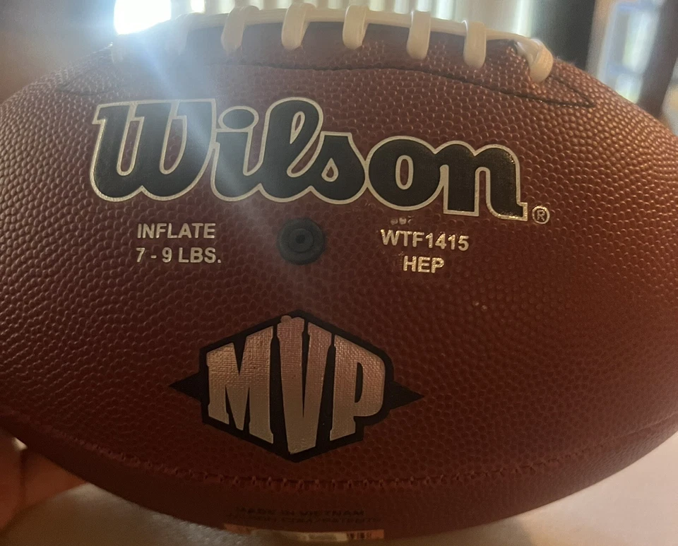 Футболист с автографом Люка Куечли из Wilson Carolina Panthers NFL Beckett Bas - Изображение 2 из 4