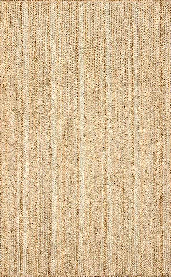 Handmade Jute Rug Square Rug Jute Braided Natural Jute Rustic look - Image 2 of 4