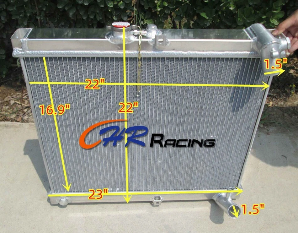 Radiador + ventilador de aluminio de 3 filas para Mazda RX7 FC3S S4 1986 1987 1988 manual MT Foto 2 de 4