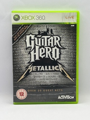 GITARRE HERO METALLICA (XBOX 360) SEHR GUTER ZUSTAND (VORDERSEITE DES HANDBUCHS IST ZERRISSEN)