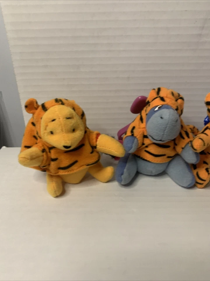 Tigger Movie SET OF 6 Plush BACKPACK CLIPS Pooh McDonalds Stuffed Clip On Toys - Image 2 of 4