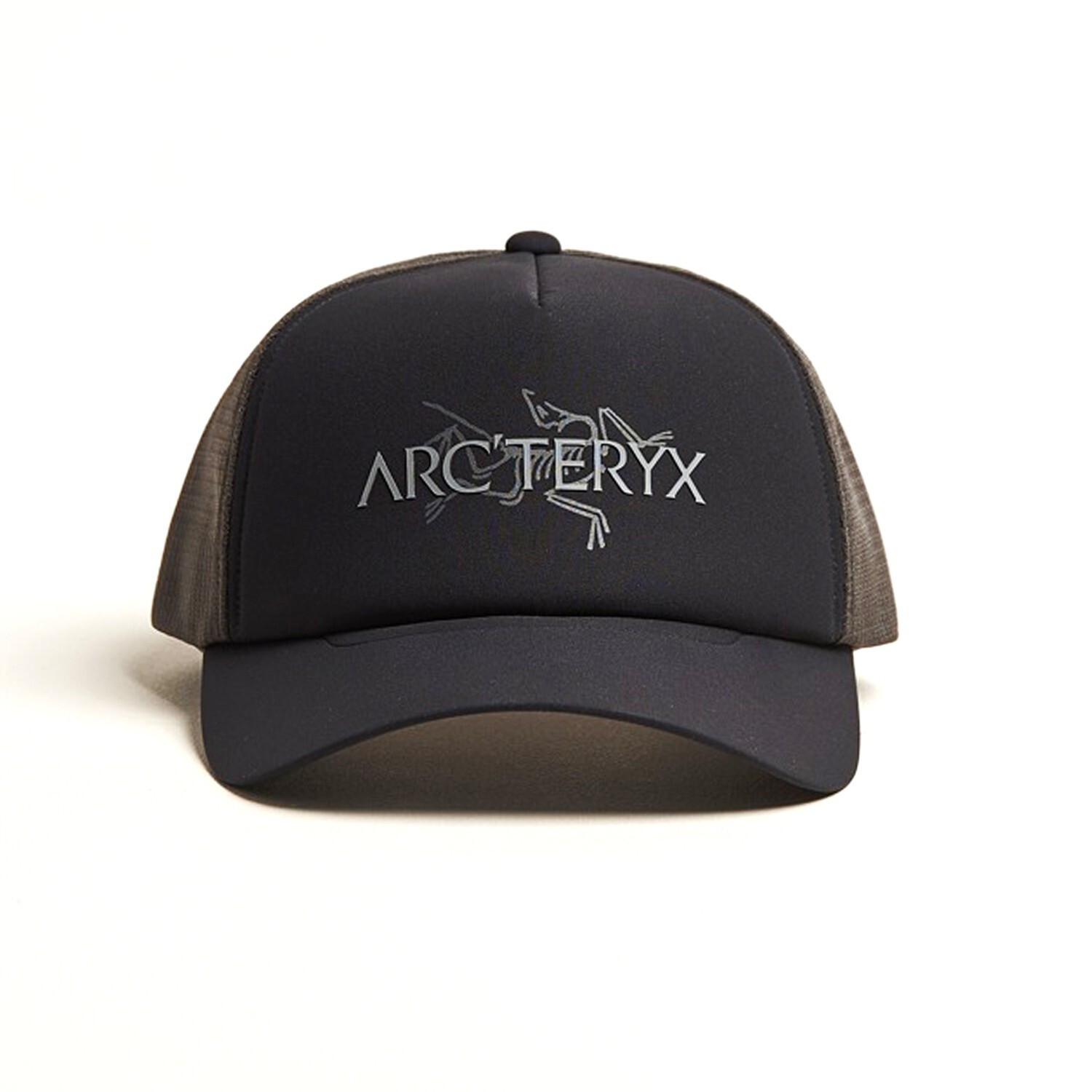 Arc'teryx Uomo Cappello da camionista Bird Word Nero Nuvola