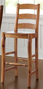 Pottery Barn Wynn Bar Stool Light Brown Oak Used Ebay