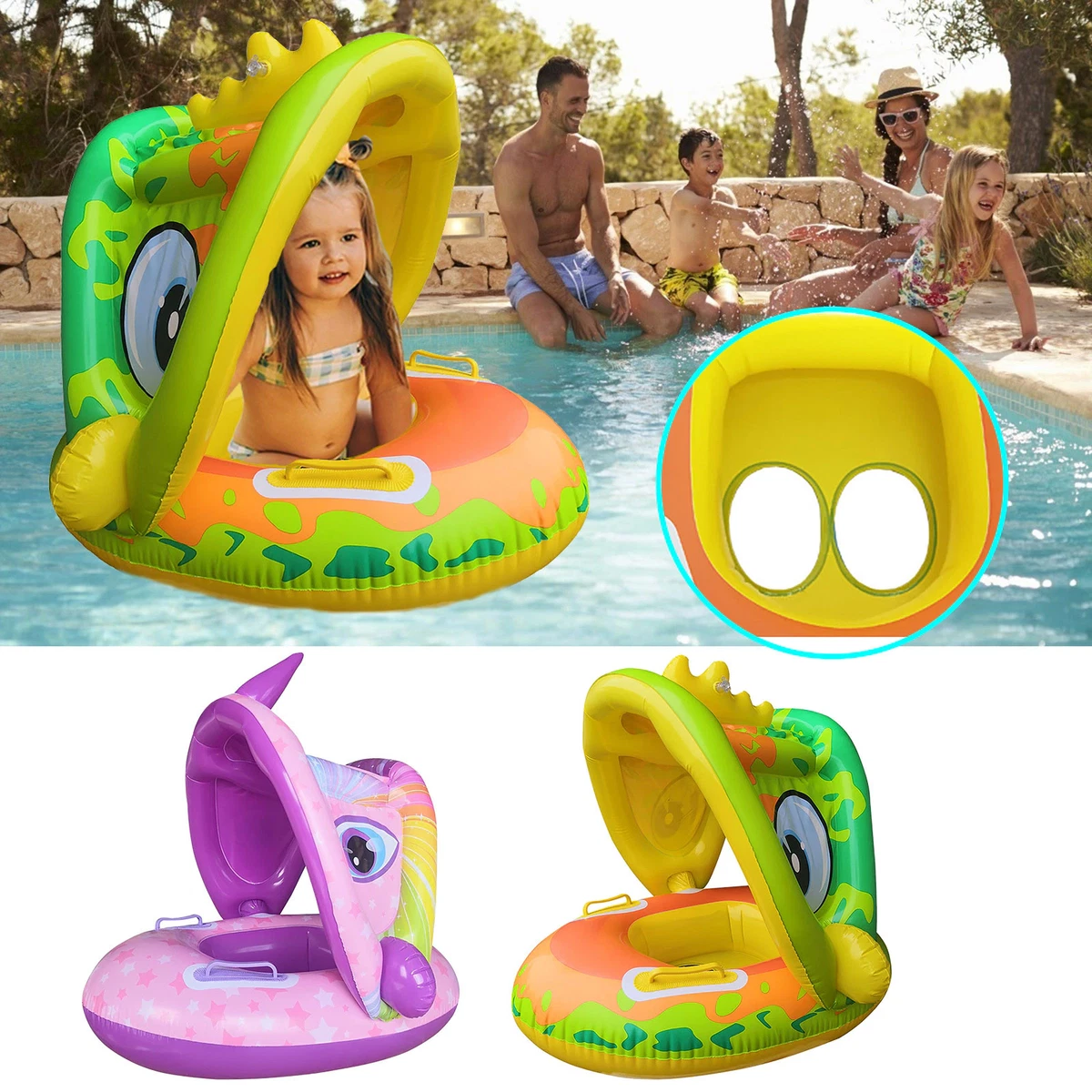 Detectar es bonito Descartar flotadores de piscina bebe con techo accesorios pisina juegos niños | eBay Detectar es bonito Descartar flotadores de piscina bebe con techo accesorios pisina juegos niños | eBay
