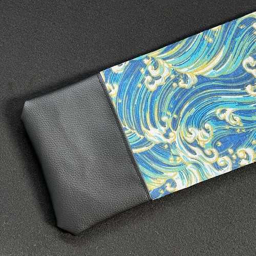 Bolsa Espada Samurai Japonesa Katana Tanto Estuche de Transporte Patrón Ondas 70~130 cm - Imagen 7 de 8