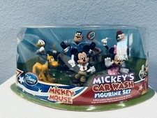 Disney Store Mickey's Car Wash Figurine Set NEW READ DESCRIPTION