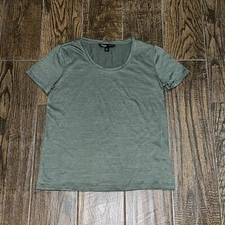 Womens Simply Vera Green Short Sleeve Vera Wang Modern Tee Shirt Sz. XS