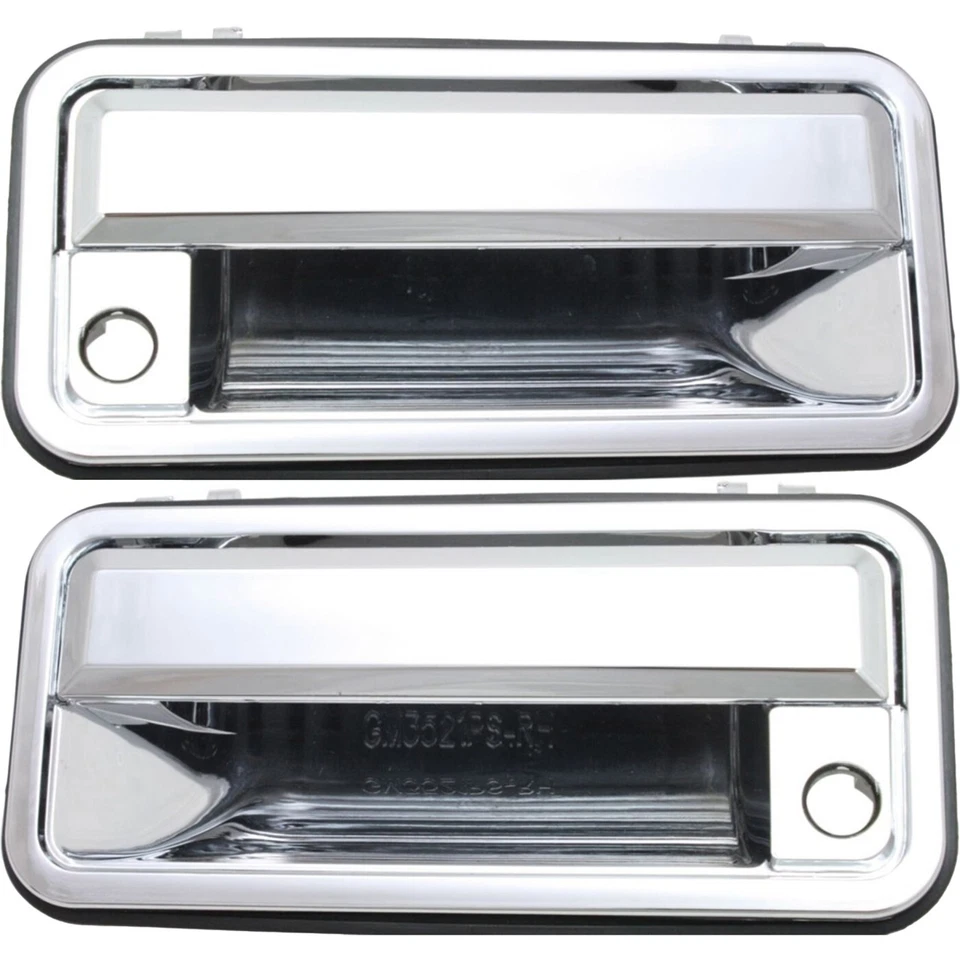 Manija de puerta exterior Chome con cilindro de bloqueo para Chevrolet 88-94 C1500 GMC K1500 Foto 2 de 3