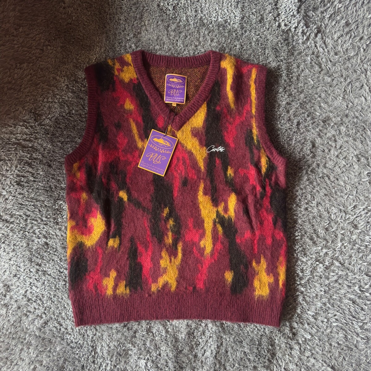 【2plan】Forest mohair knit vest 2plan】Forest mohair knit vest MOHAIR KNIT VEST - MUSTARD | COS