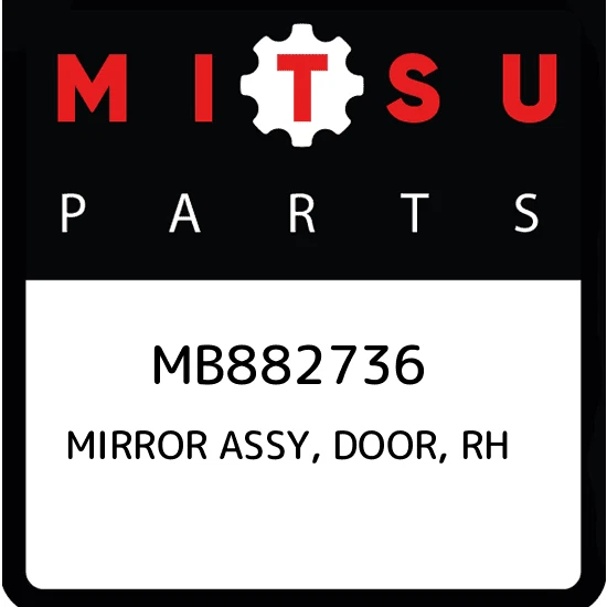 MB882736 Mitsubishi Mirror assy, door, rh MB882736, New Genuine 