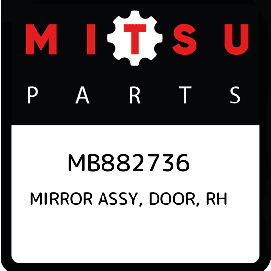 MB882736 Mitsubishi Mirror assy, door, rh MB882736, New Genuine 