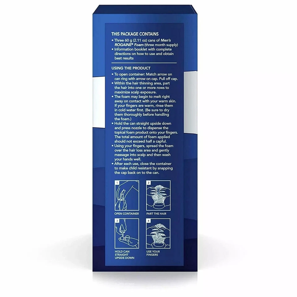 ✳️🔥 Rogaine Foam Hair Loss & Regrowth Treatment 5% Minoxidil 3 Months ✳️🔥 - Image 4 of 4