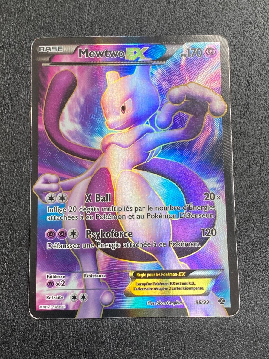 Mewtwo-EX - 98/99 - Full Art Ultra Rare Card Next Destinies Pokemon