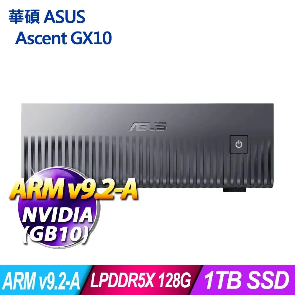 ASUS Ascent GX10 Compact Desktop AI Supercomputer 1TB 128 GB